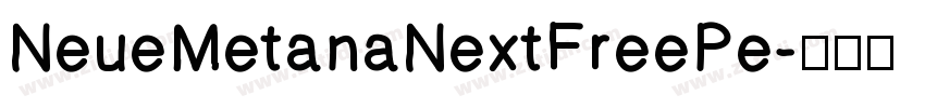 NeueMetanaNextFreePe字体转换