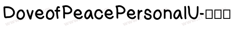 DoveofPeacePersonalU字体转换
