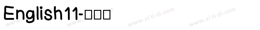 English11字体转换