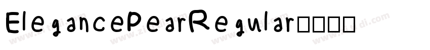 ElegancePearRegular字体转换