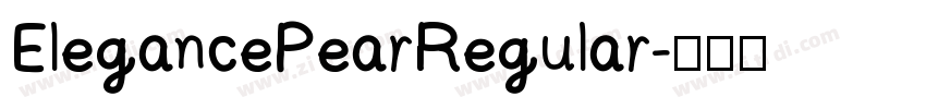 ElegancePearRegular字体转换