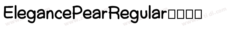 ElegancePearRegular字体转换
