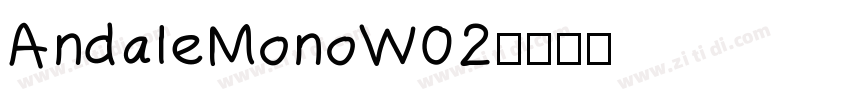 AndaleMonoW02字体转换