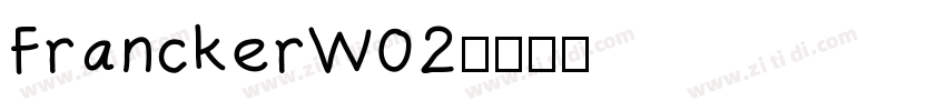 FranckerW02字体转换