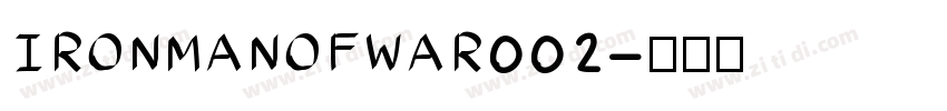 IRONMANOFWAR002字体转换