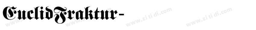 EuclidFraktur字体转换