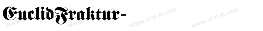 EuclidFraktur字体转换