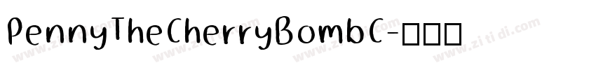 PennyTheCherryBombC字体转换