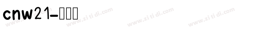 cnw21字体转换