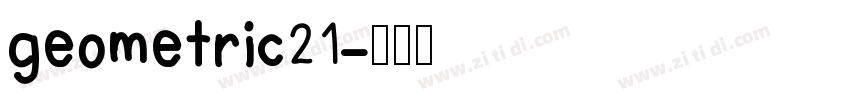 geometric21字体转换