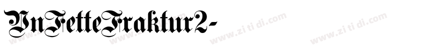 VnFetteFraktur2字体转换