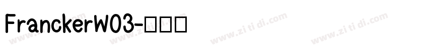 FranckerW03字体转换