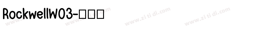 RockwellW03字体转换