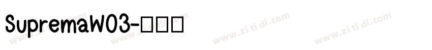 SupremaW03字体转换