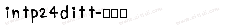 intp24ditt字体转换