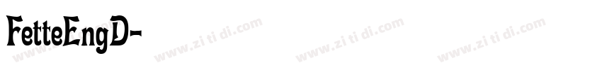 FetteEngD字体转换