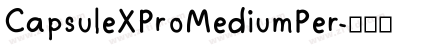 CapsuleXProMediumPer字体转换