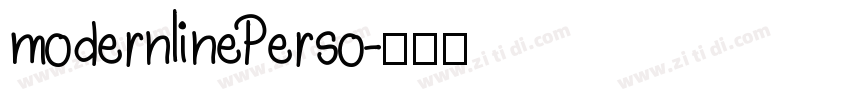 modernlinePerso字体转换