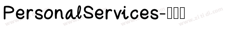 PersonalServices字体转换