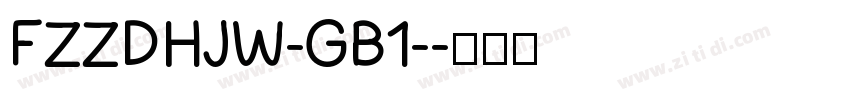 FZZDHJW-GB1-字体转换