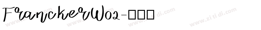 FranckerW02字体转换