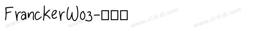 FranckerW03字体转换