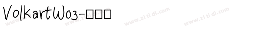 VolkartW03字体转换