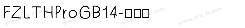 FZLTHProGB14字体转换