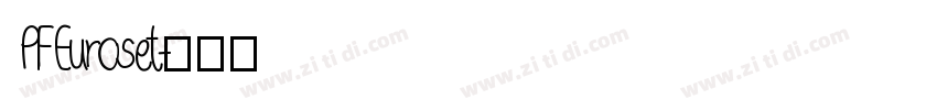 PFEuroset字体转换