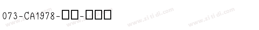 073-CA1978-普通字体转换