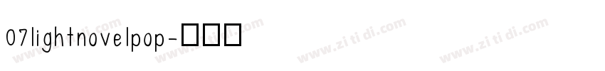 07lightnovelpop字体转换