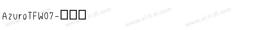 AzuroTFW07字体转换