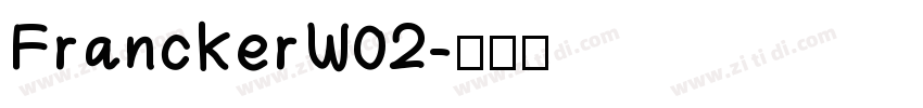 FranckerW02字体转换