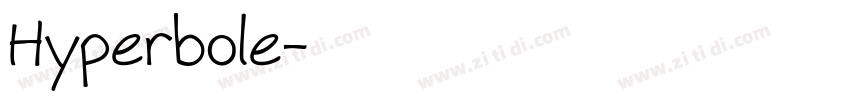 Hyperbole字体转换