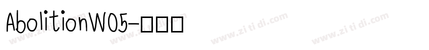 AbolitionW05字体转换