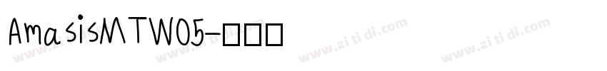AmasisMTW05字体转换