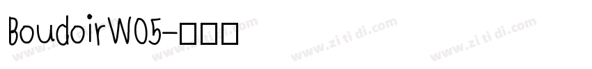 BoudoirW05字体转换