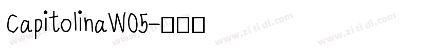 CapitolinaW05字体转换