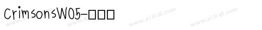 CrimsonsW05字体转换