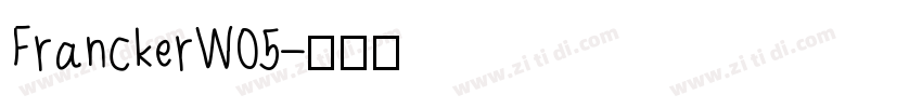 FranckerW05字体转换