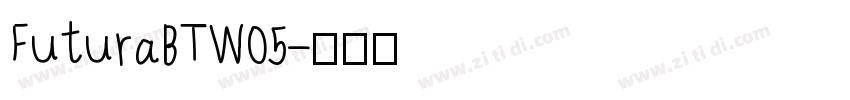 FuturaBTW05字体转换