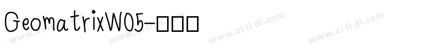 GeomatrixW05字体转换