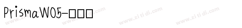 PrismaW05字体转换