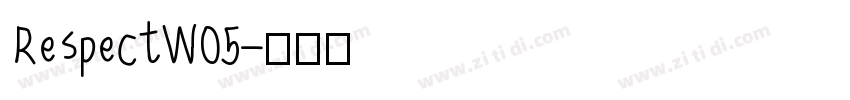 RespectW05字体转换