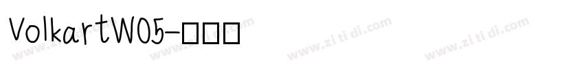 VolkartW05字体转换