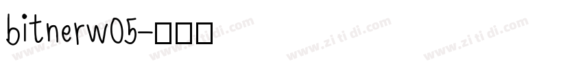 bitnerw05字体转换