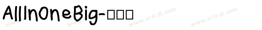 AllIn0neBig字体转换