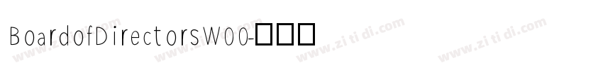 BoardofDirectorsW00字体转换