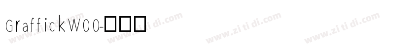 GraffickW00字体转换