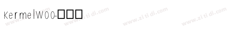 KermelW00字体转换
